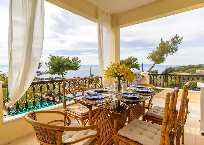 House With Amazing Ocean View And Patio - Pool * Porto Cheli