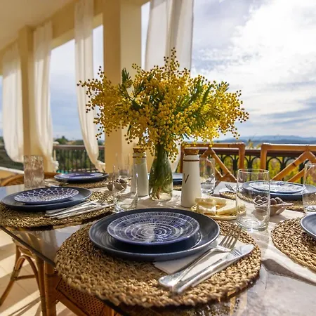 House With Amazing Ocean View And Patio - Pool Porto Heli